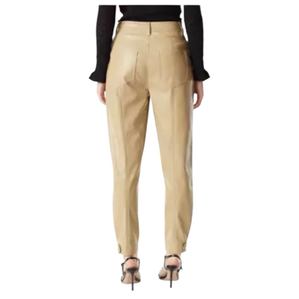 Sam Edelman Women’s Simona Polyurethane Tapered Faux Leather Pants Sz 8 - Picture 2 of 9